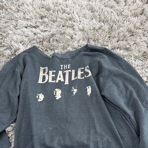 The Beatles Gray Crew Neck Sweater